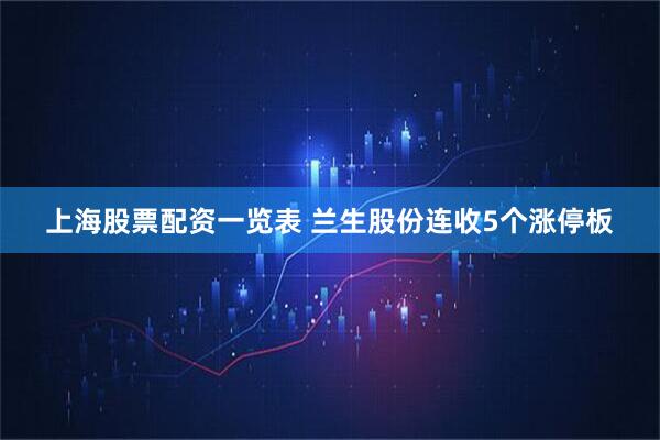 上海股票配资一览表 兰生股份连收5个涨停板