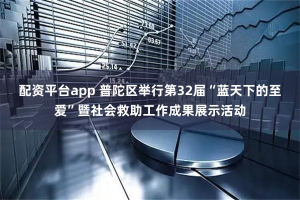 配资平台app 普陀区举行第32届“蓝天下的至爱”暨社会救助工作成果展示活动